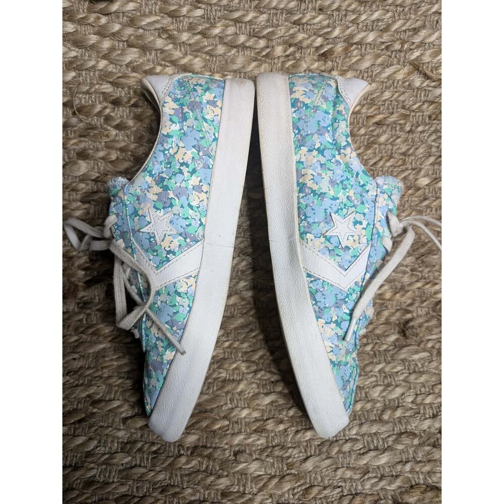Converse Shoes Womens 8 Breakpoint Floral Low Top Lace Up Sneakers 555952C Teal - Picture 5 of 10